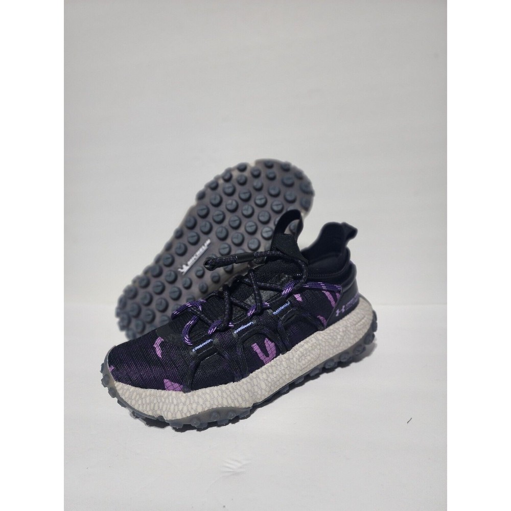 Under Armour HOVR Summit Fat Tire Black Purple Camo 3026149-002 Women's 5